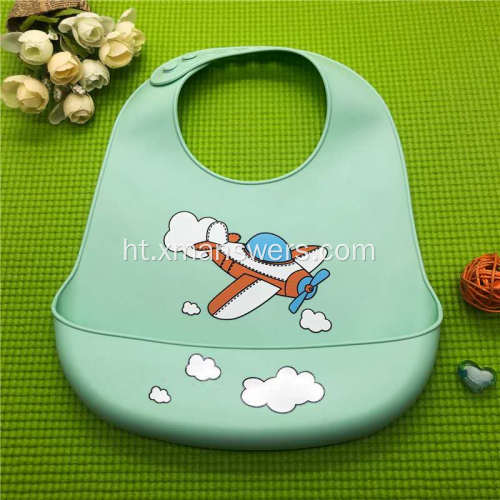 Wholesale Waterproof Wearable Soft Silicone ti bebe Bib